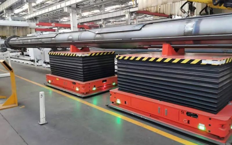 AGV小車無人搬運車智能工廠的效率倍增器