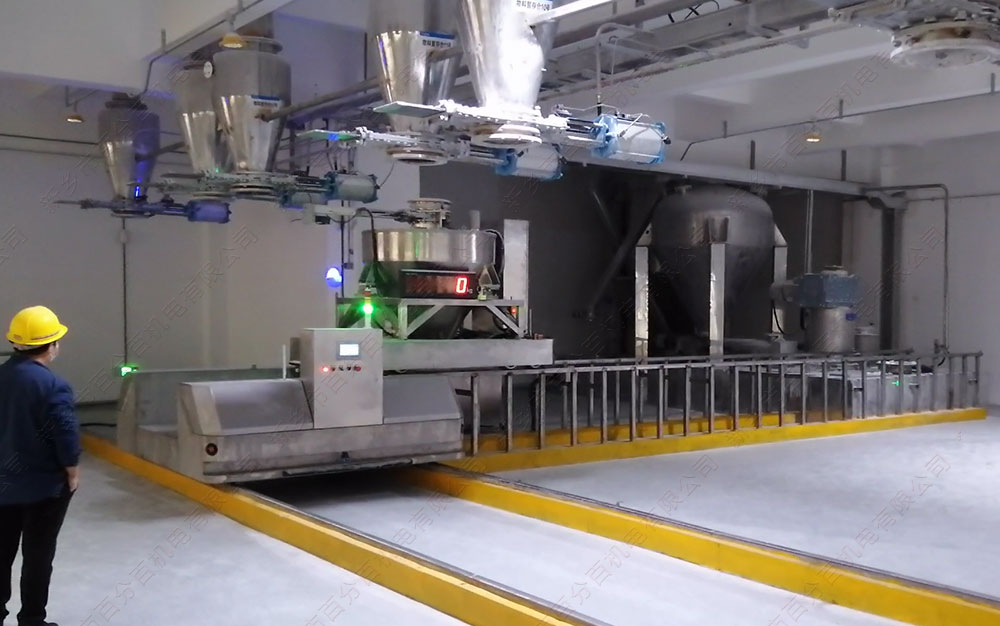 自動(dòng)接料不銹鋼車體RGV軌道小車